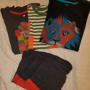 Tea Collection Shirts & Shorts Sz L 8-10